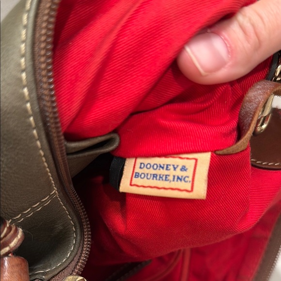 Dooney & Bourke Green Brown Hobo Bag - Picture 2 of 3